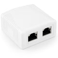 Abi cat 6 wandcontactdoos - opbouw