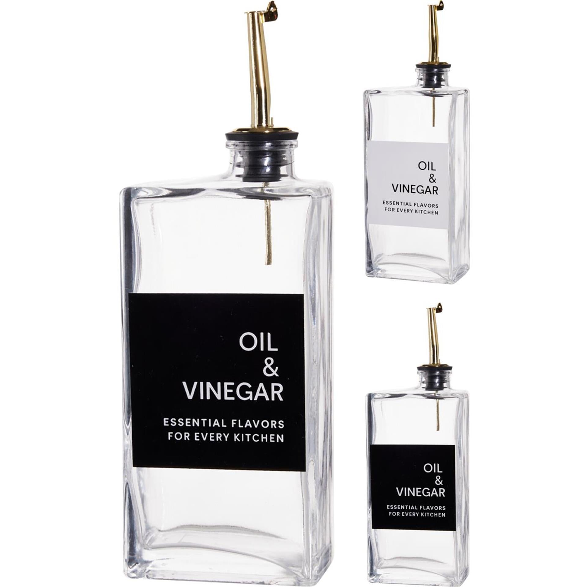 Excellent houseware olie azijnfles glas 500ml