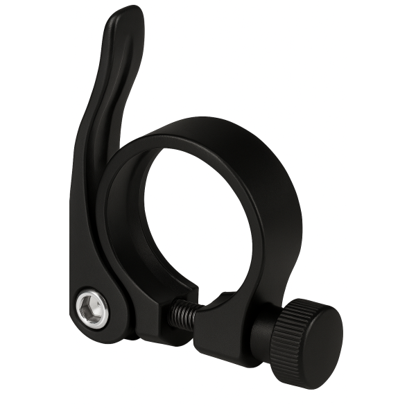 Sattelstützenklemme ø31,8 mm Edge Aluminium mit Schnellspanner – schwarz