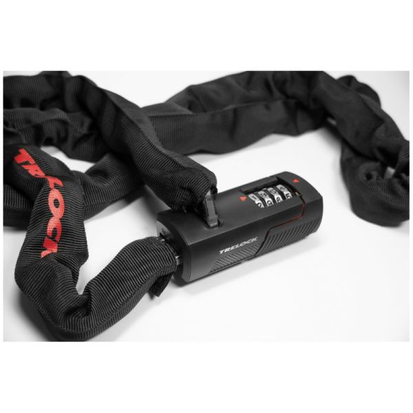Trelock BC 480 Code 110 cm Schwarzes Kettenschloss