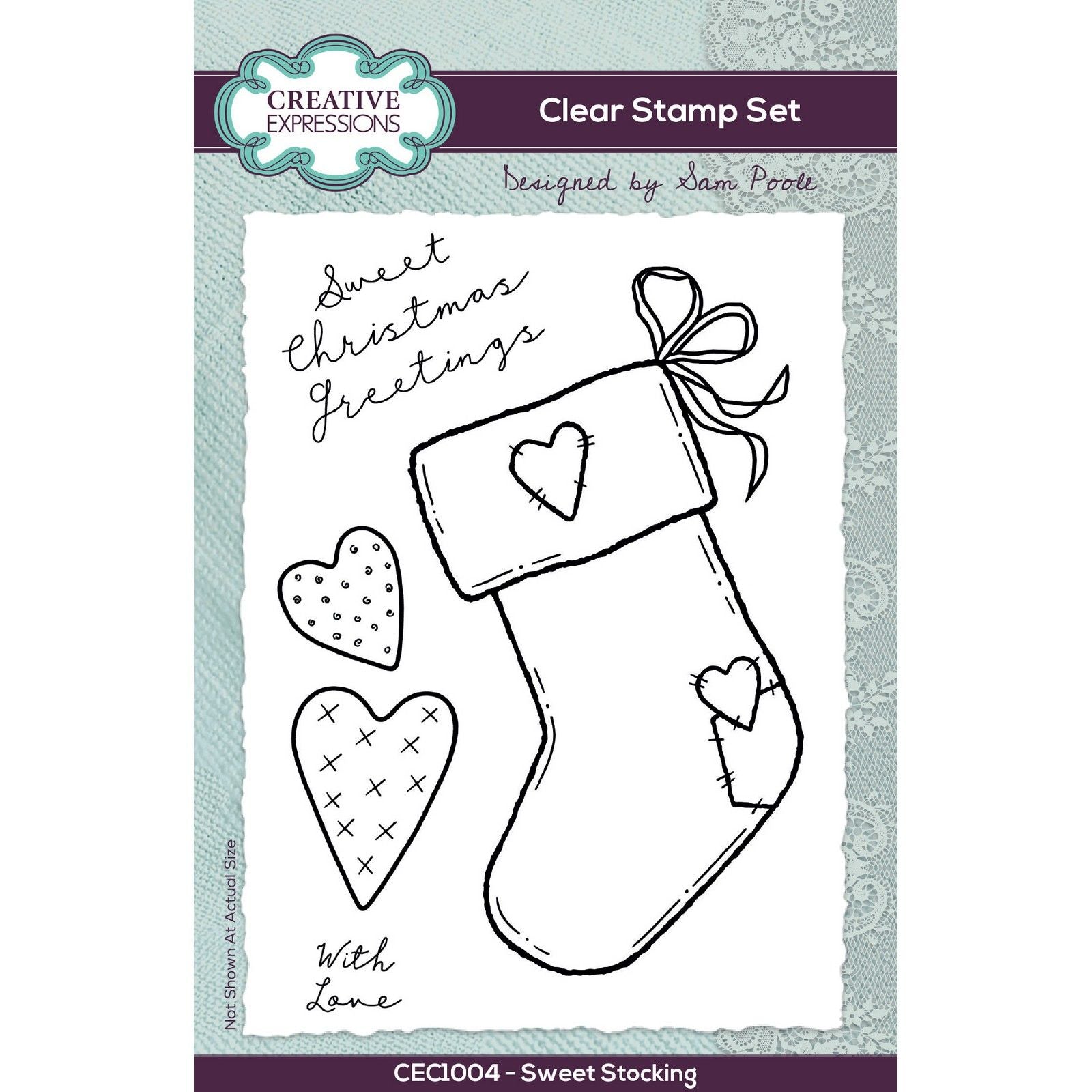Creative expressions • clear stempel set sweet stocking