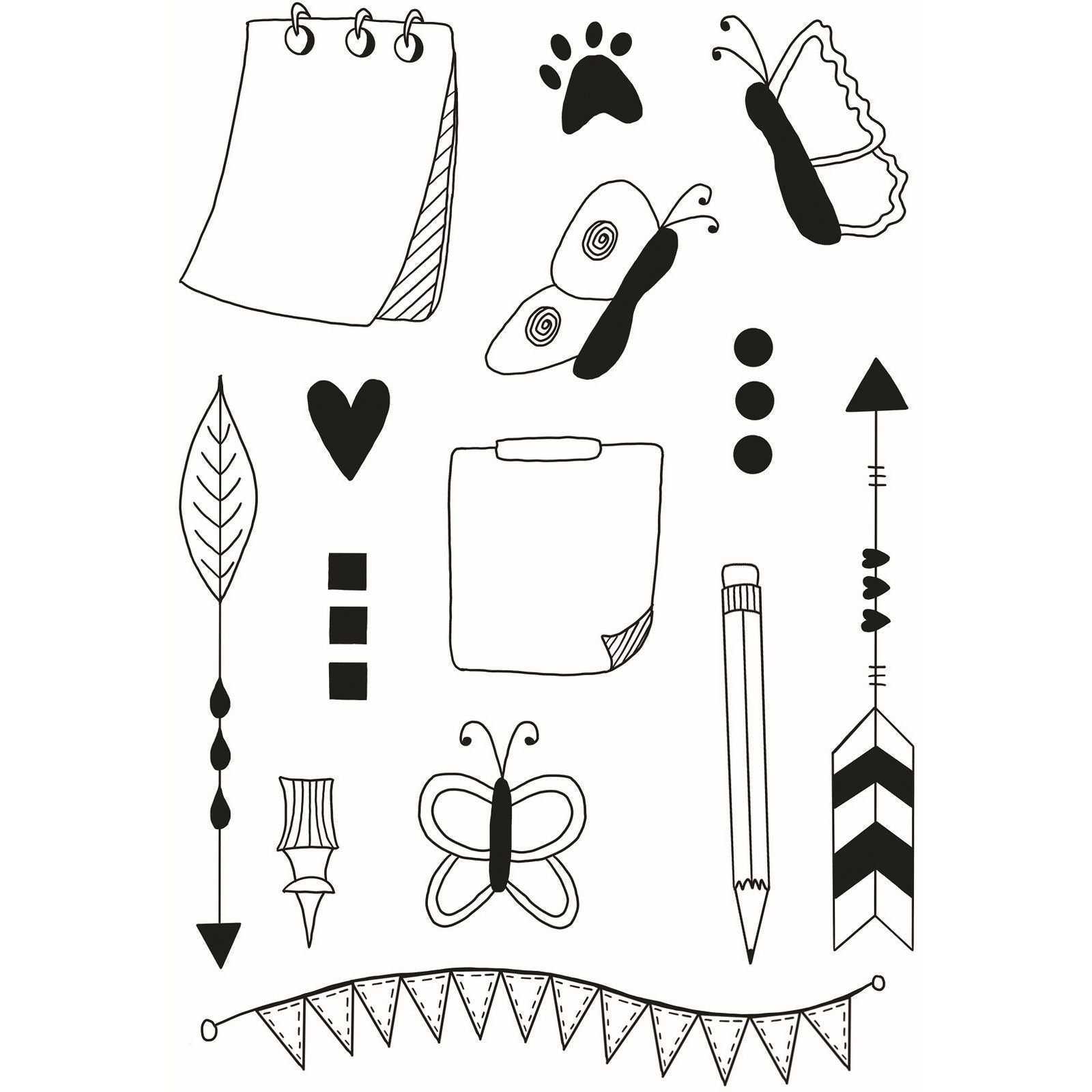 Creative expressions • clear stempel delightful decorations