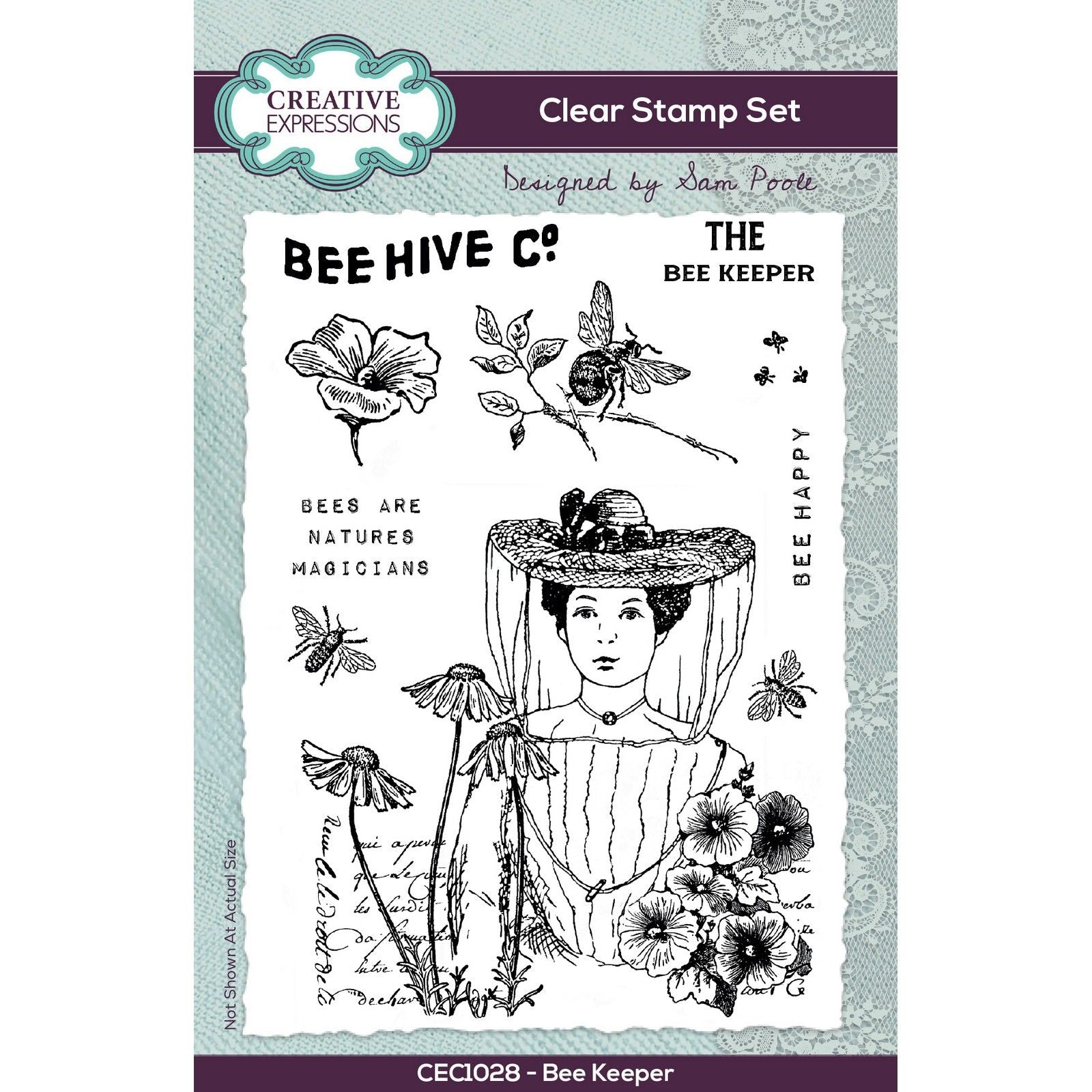 Creative expressions • clear stempels bee keeper