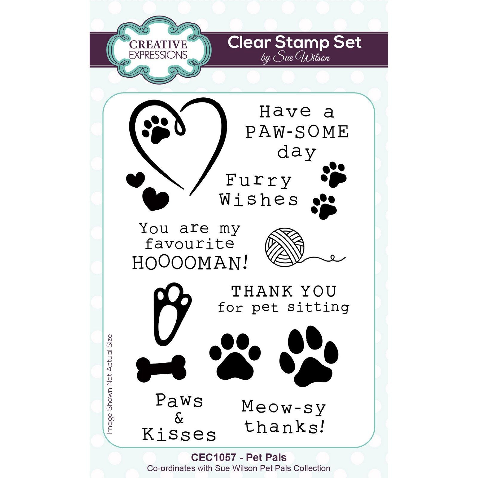 Creative expressions • pet pals clear stamp set