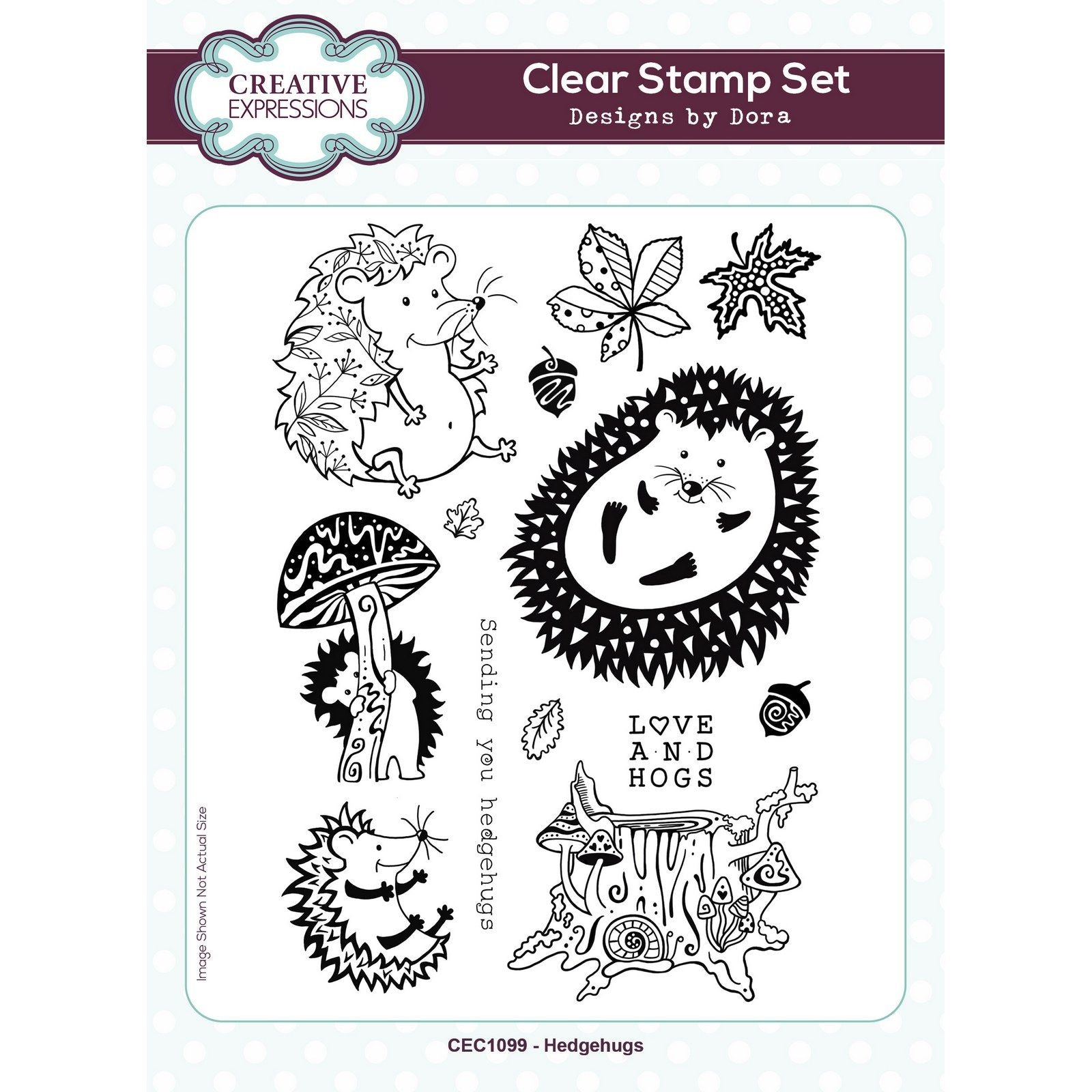 Creative expressions • clear stamp set hedgehugs