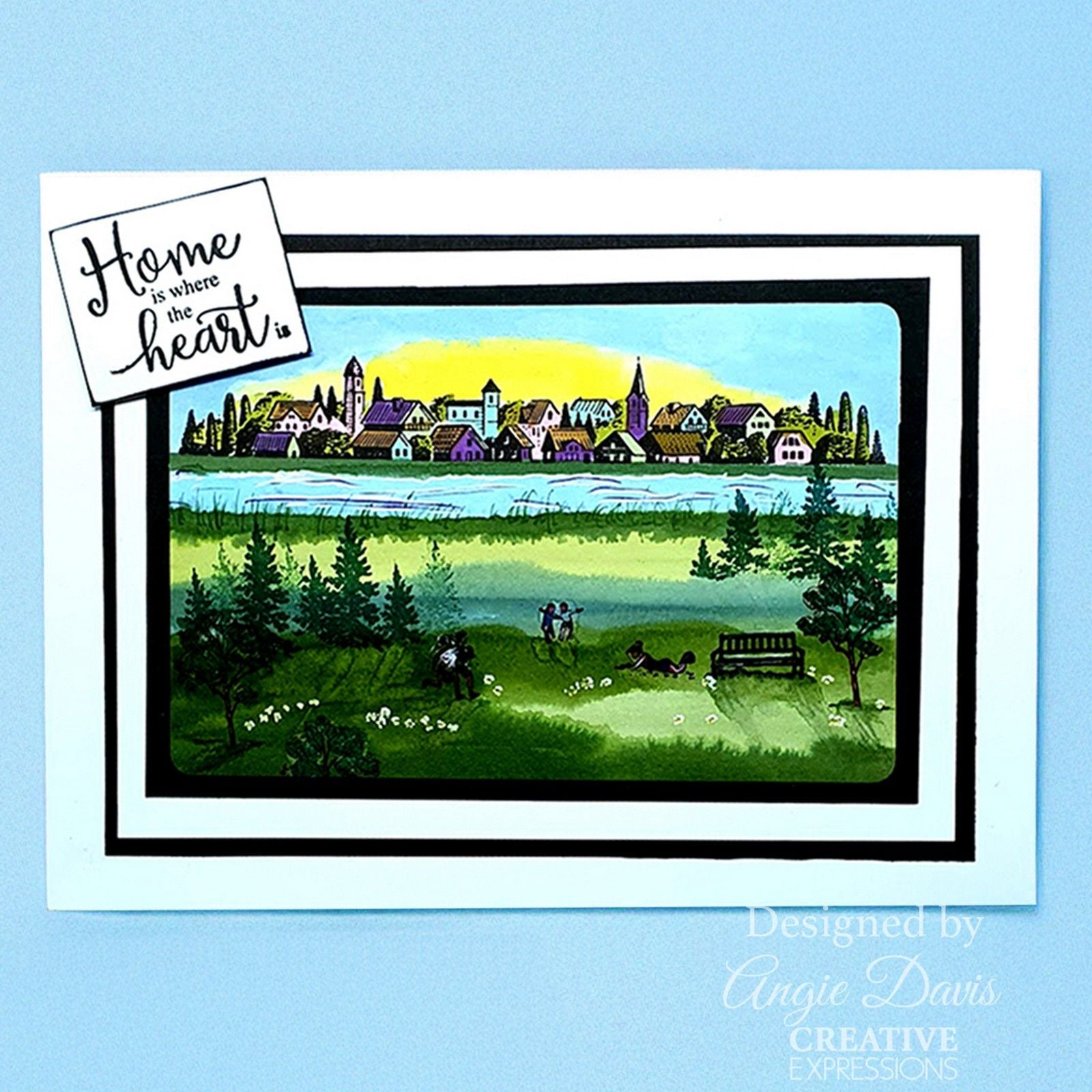 Creative expressions • sue wilson cottage scenes stamp set