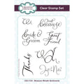 Creative expressions • blossom wreath sentiments clear stamp set