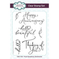 Creative expressions • floral symphony sentiments clear stamp set