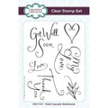 Creative expressions • petal cascade sentiments clear stamp set