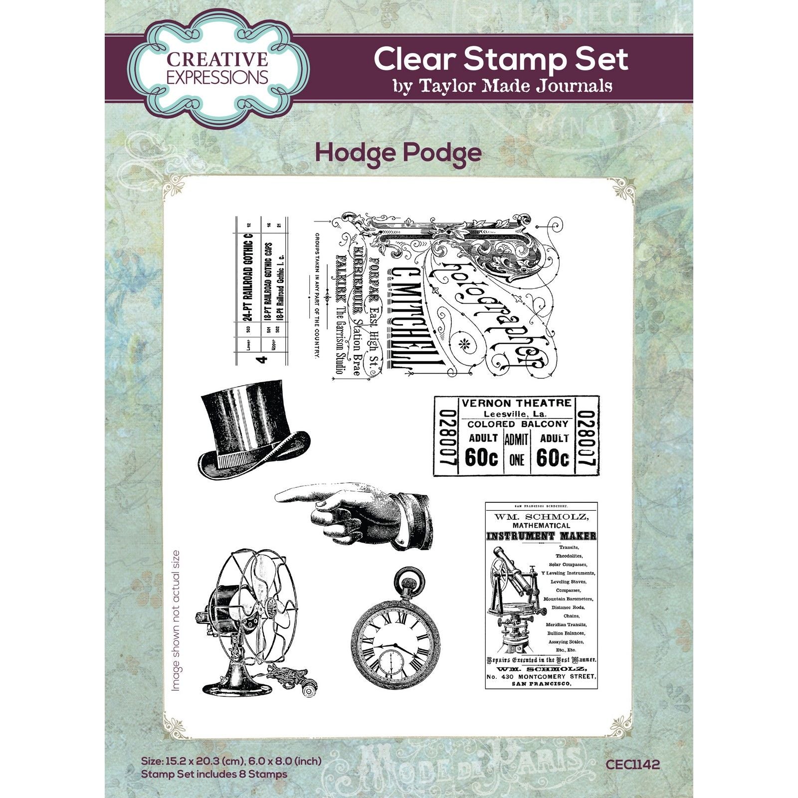 Creative expressions • taylor made journals hodge podge clear stamp set