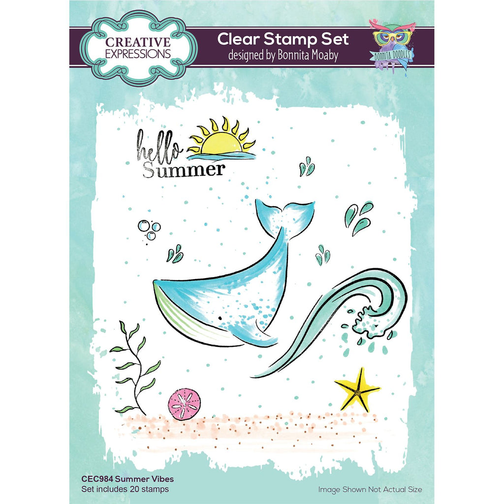 Creative expressions • clear stempel set a5 summer vibes