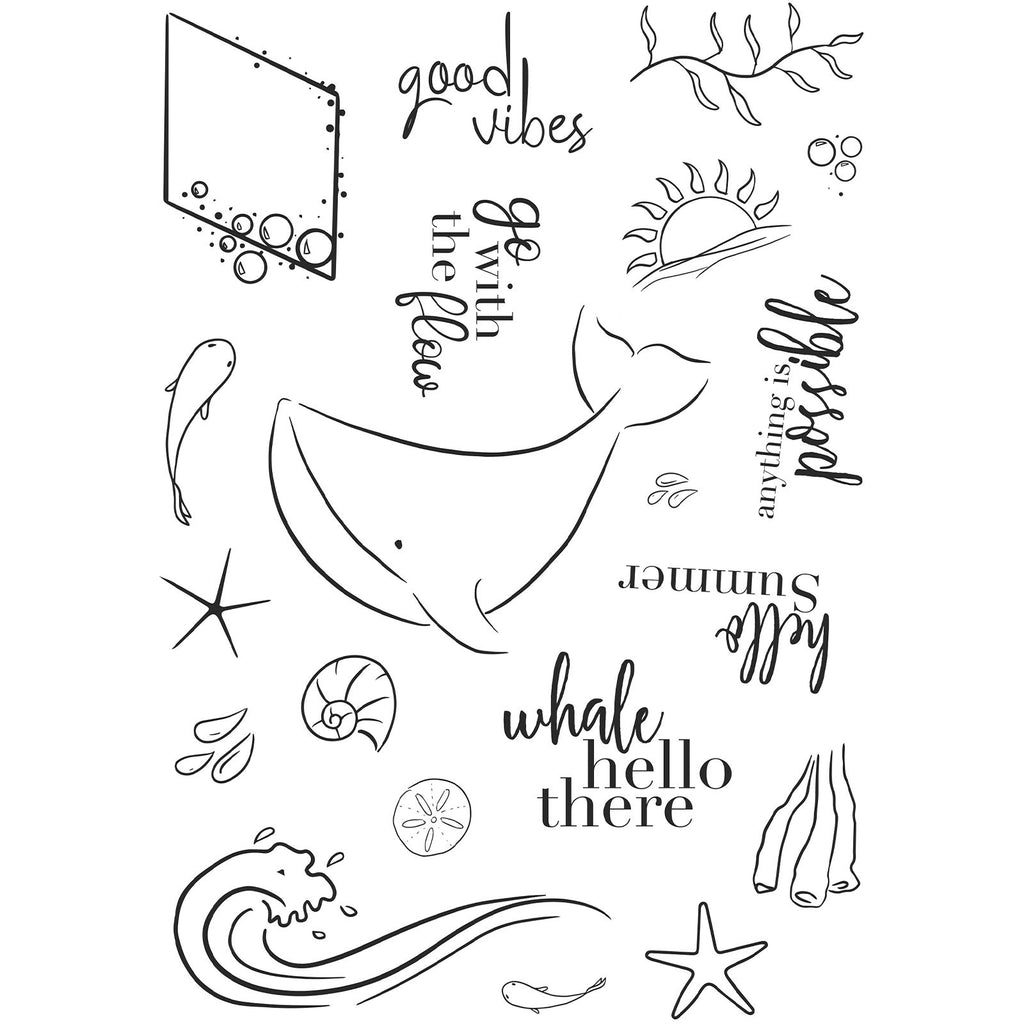 Creative expressions • clear stempel set a5 summer vibes