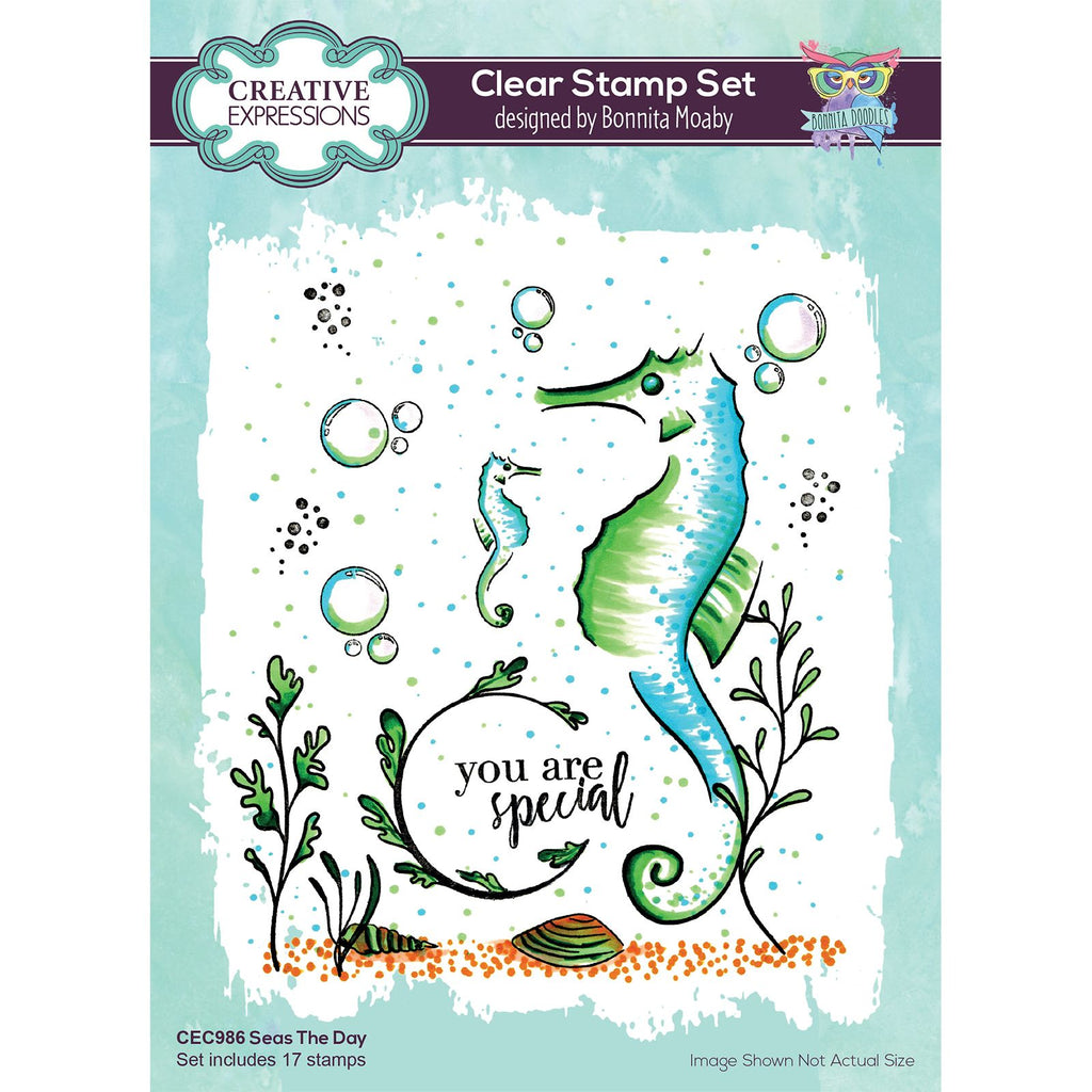 Creative expressions • clear stempel set a5 seas the day