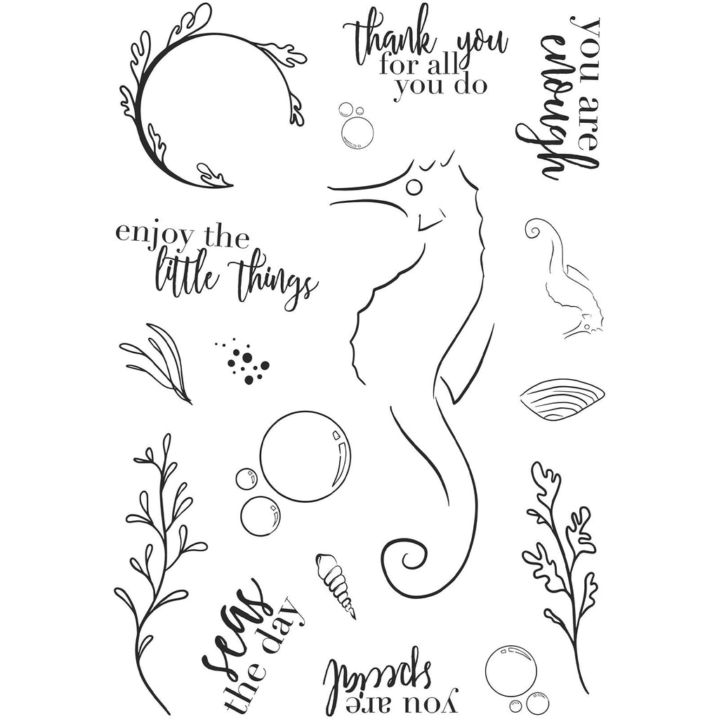 Creative expressions • clear stempel set a5 seas the day