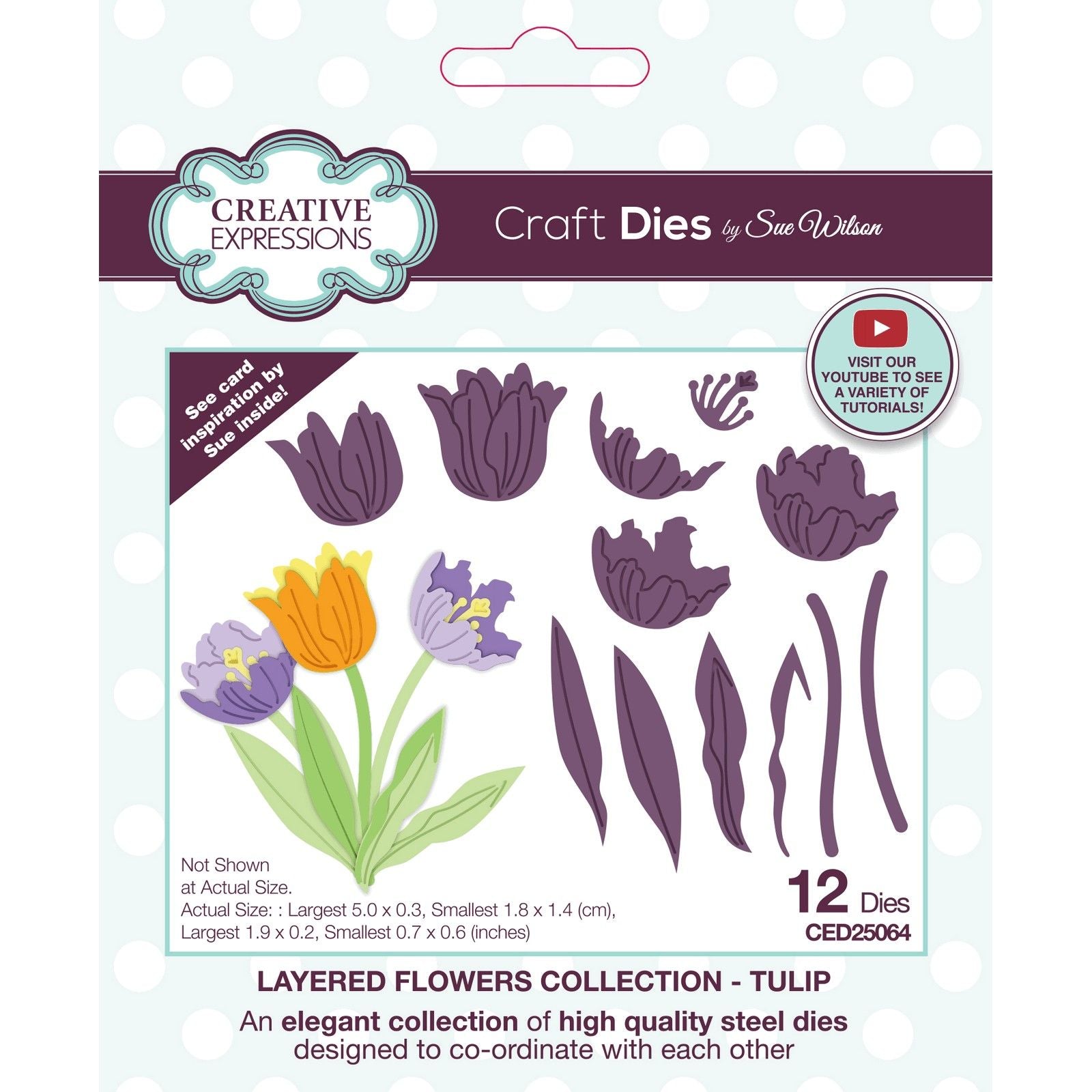 Creative expressions • layered flowers collection craft die tulip