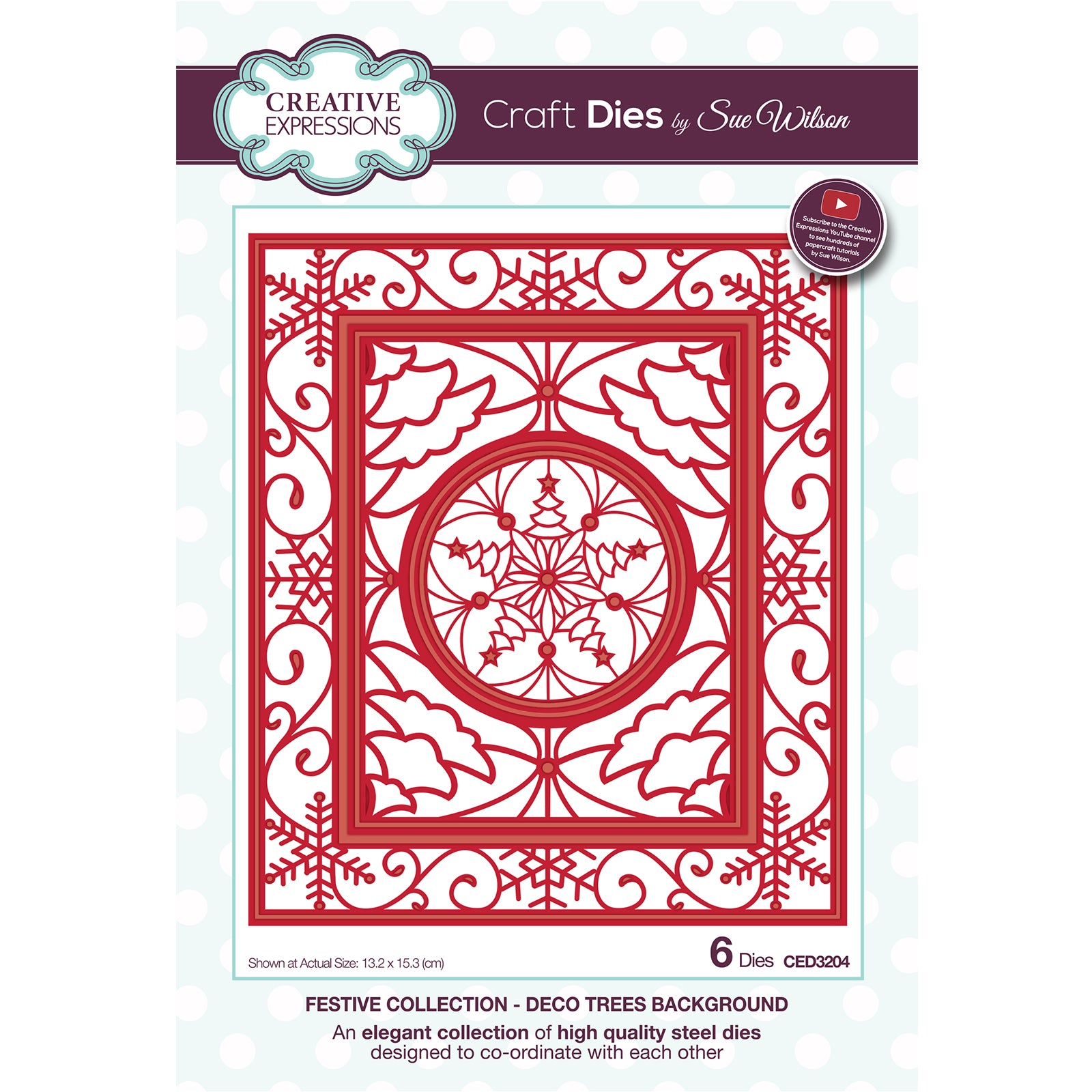 Creative expressions • sue wilson deco trees background