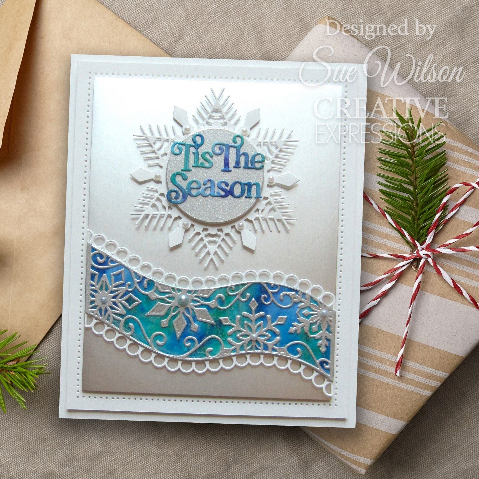 Creative expressions • festive cutting dies crystal kaleidoscope