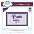 Creative expressions • craft die block sentiments thank you