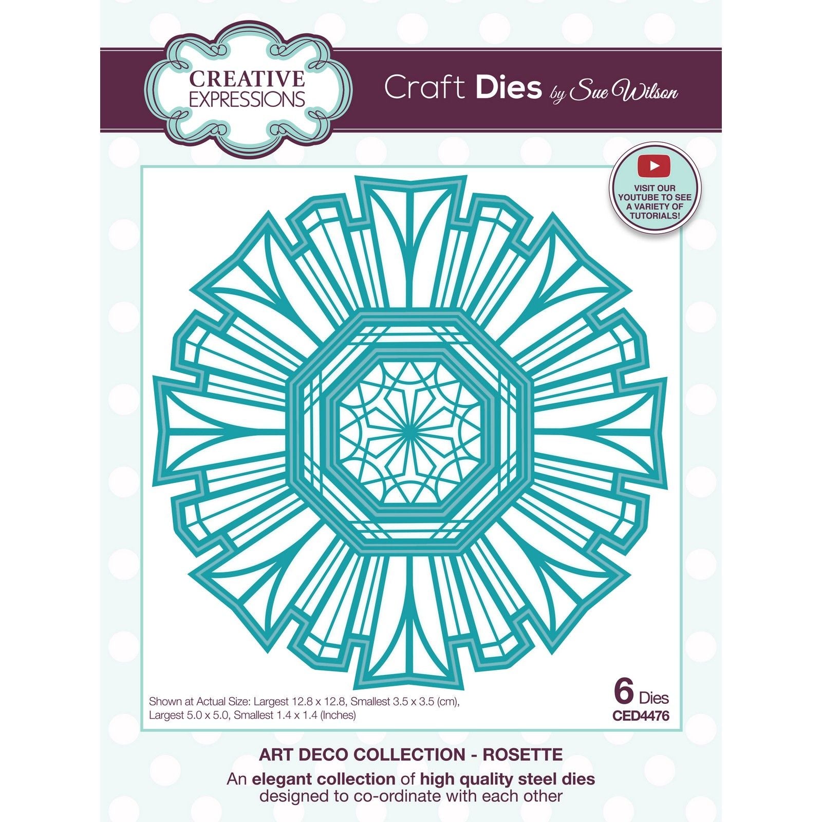 Creative expressions • art deco snijmal rosette