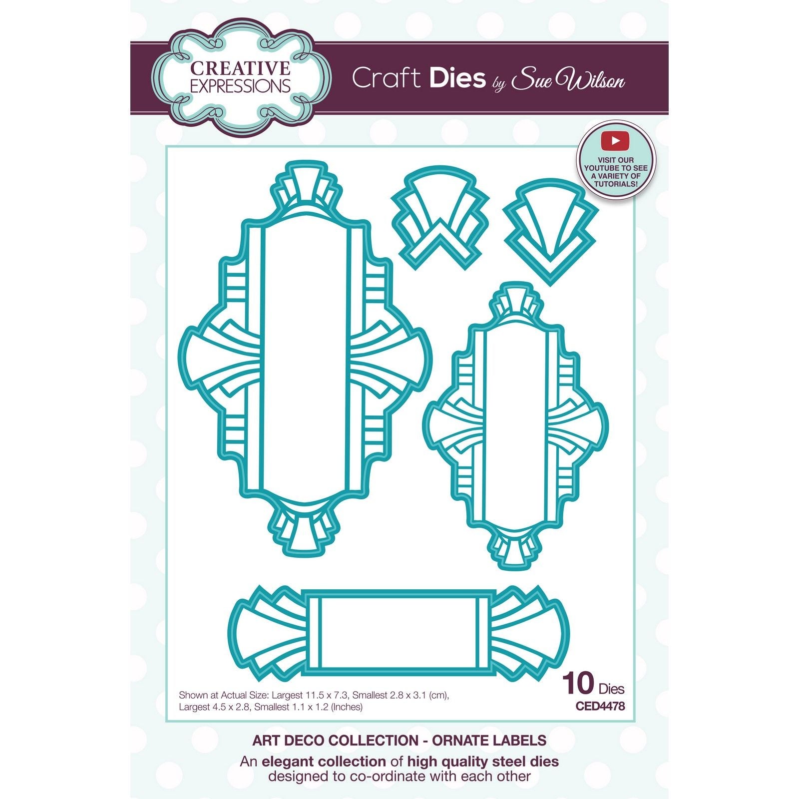 Creative expressions • art deco snijmal ornate labels