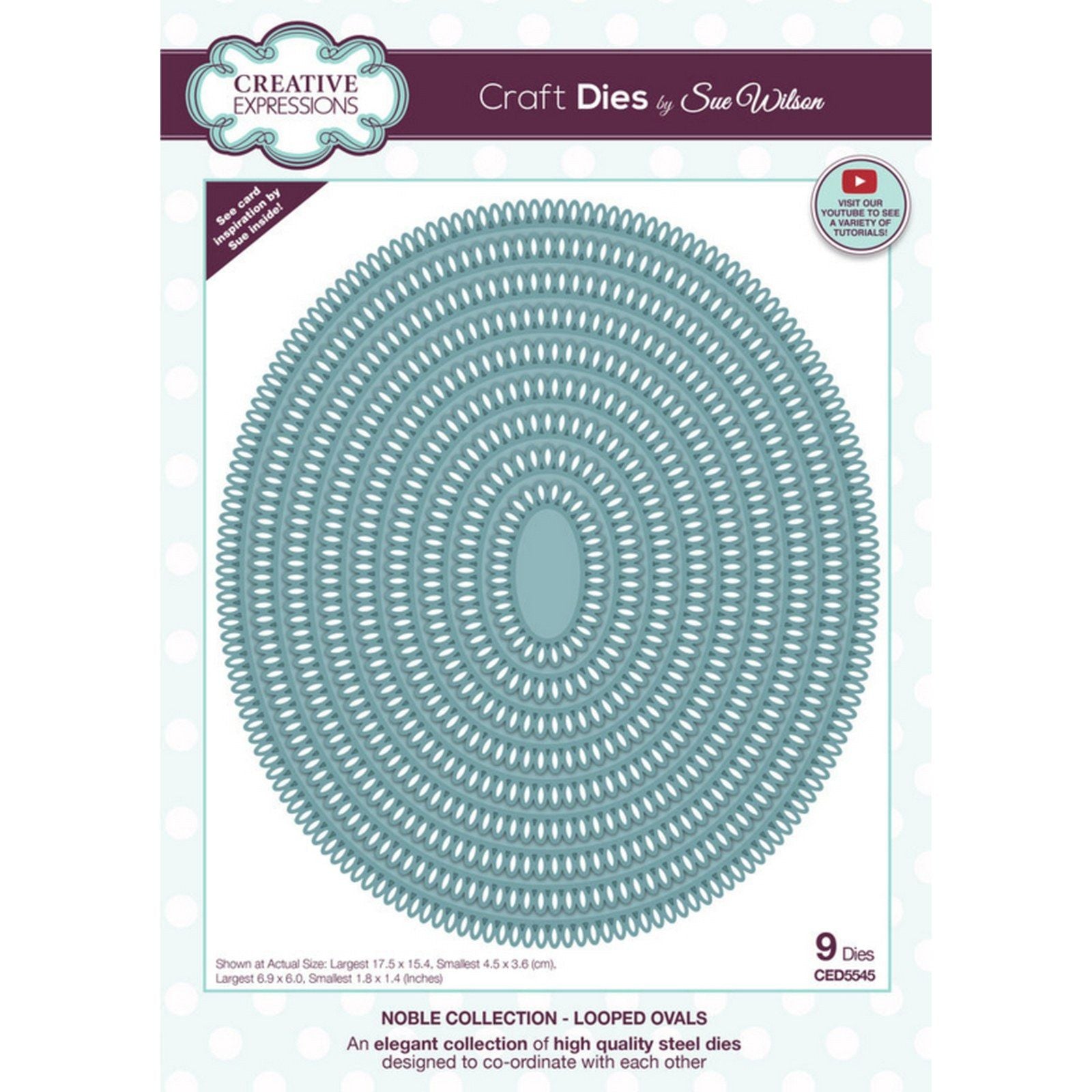 Creative expressions • craft die looped ovals