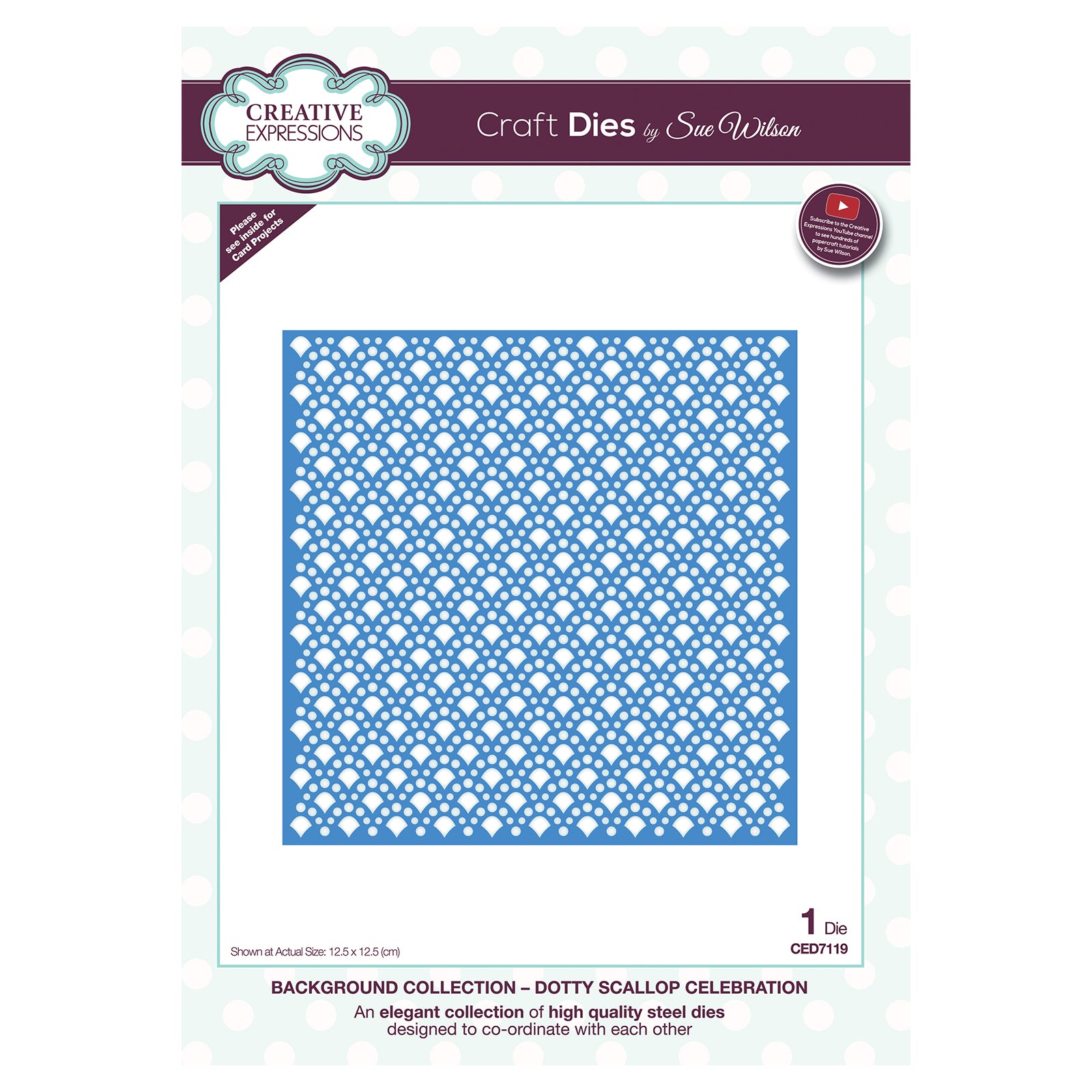Creative expressions • background dotty scallop celebration