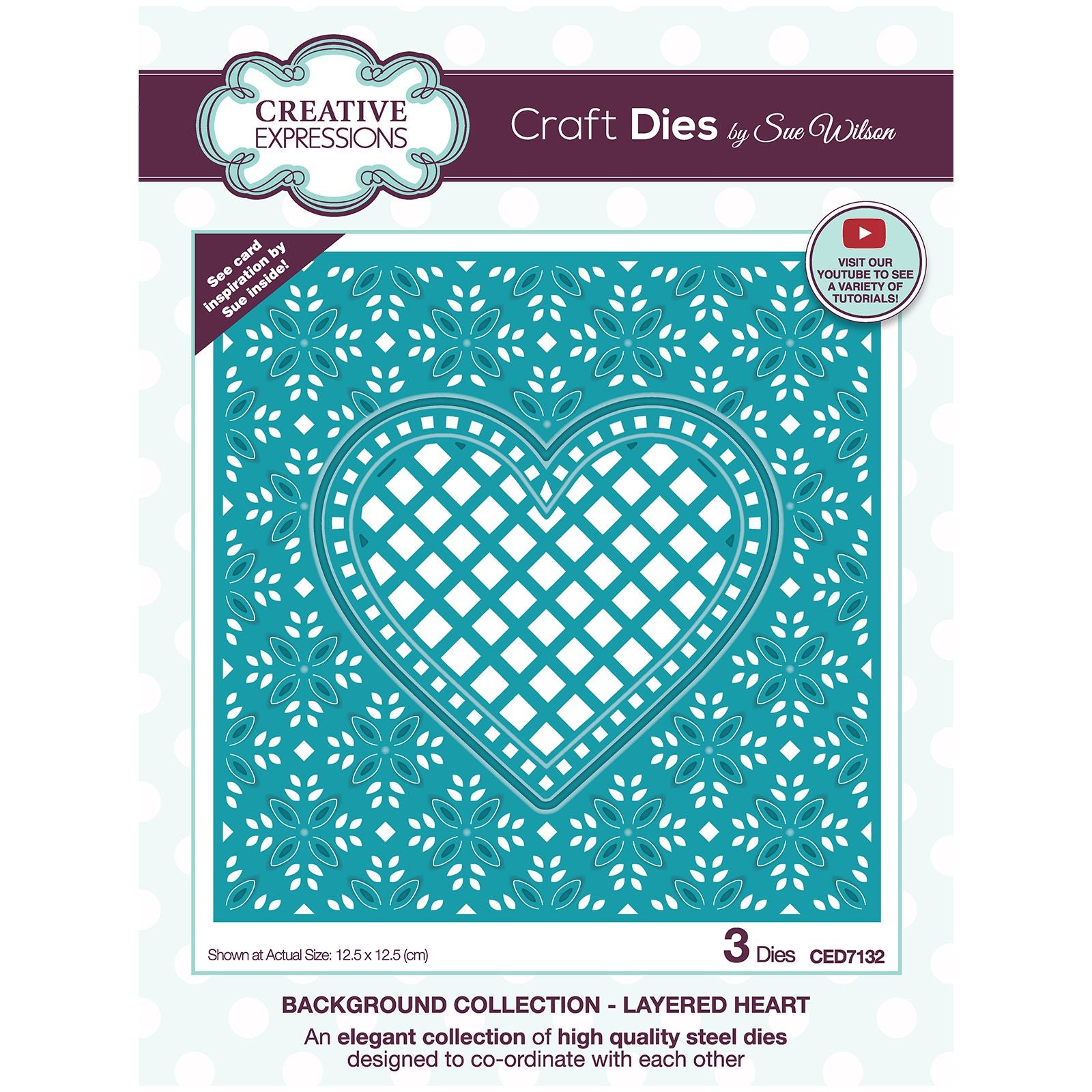 Creative expressions • background snijmal layered heart