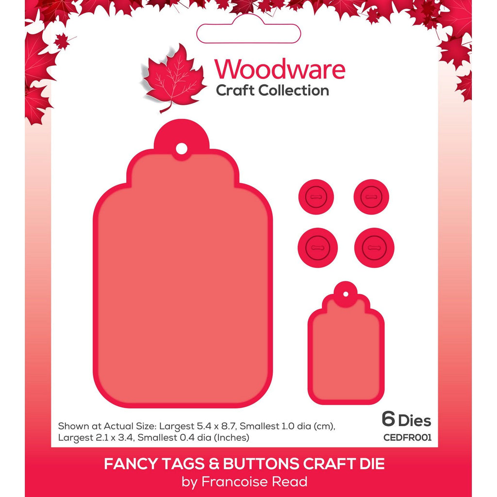 Woodware • fancy tags buttons craft die