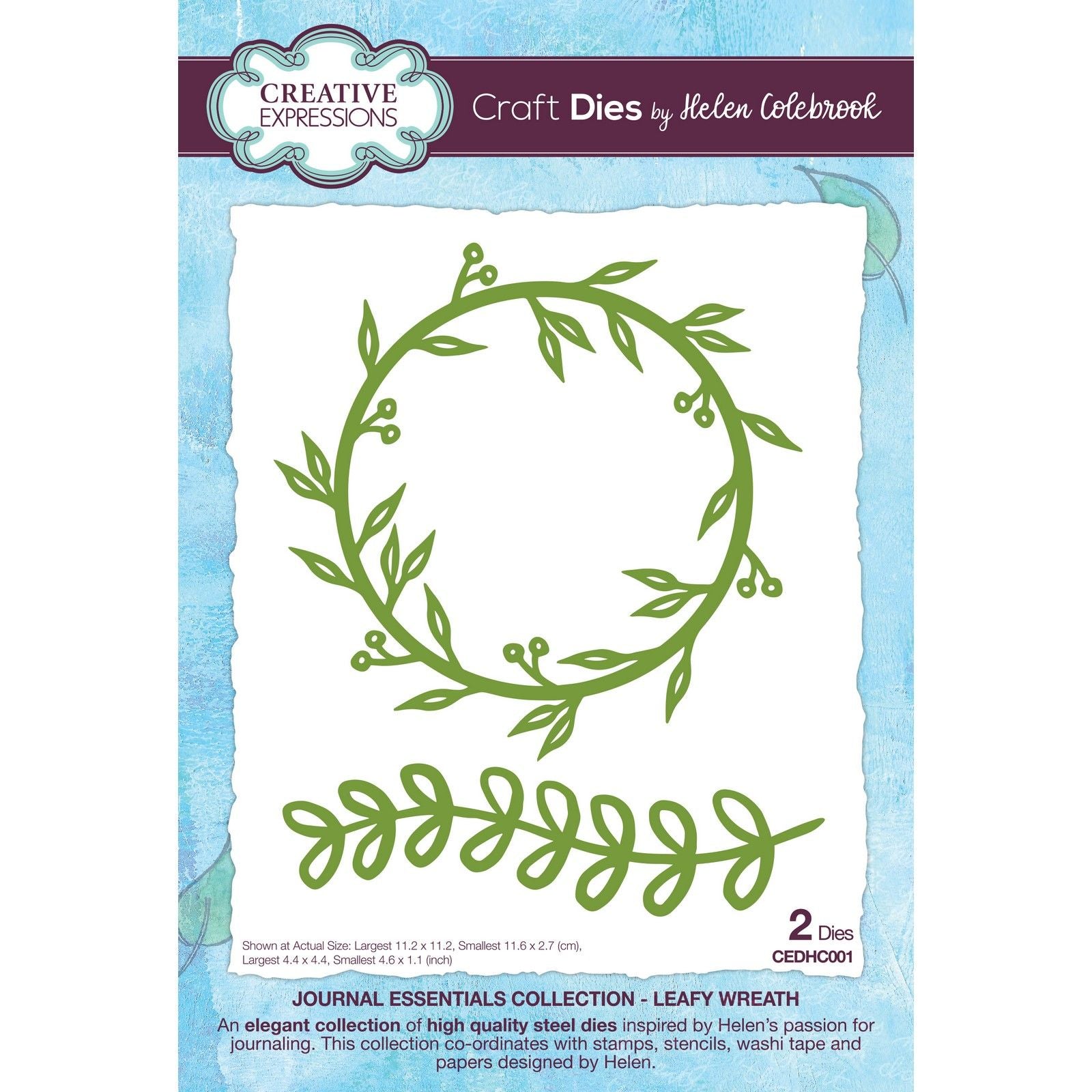 Creative expressions • craft die leafy wreath