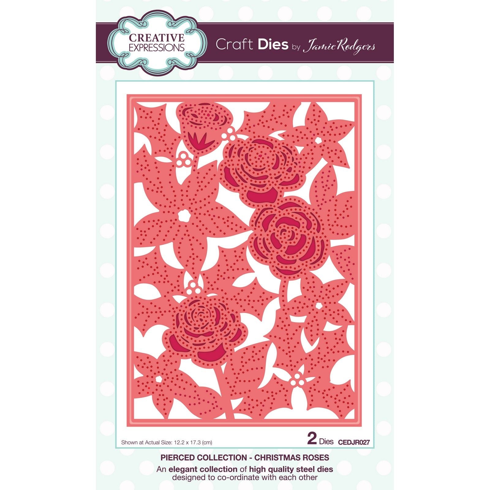 Creative expressions • craft die christmas roses