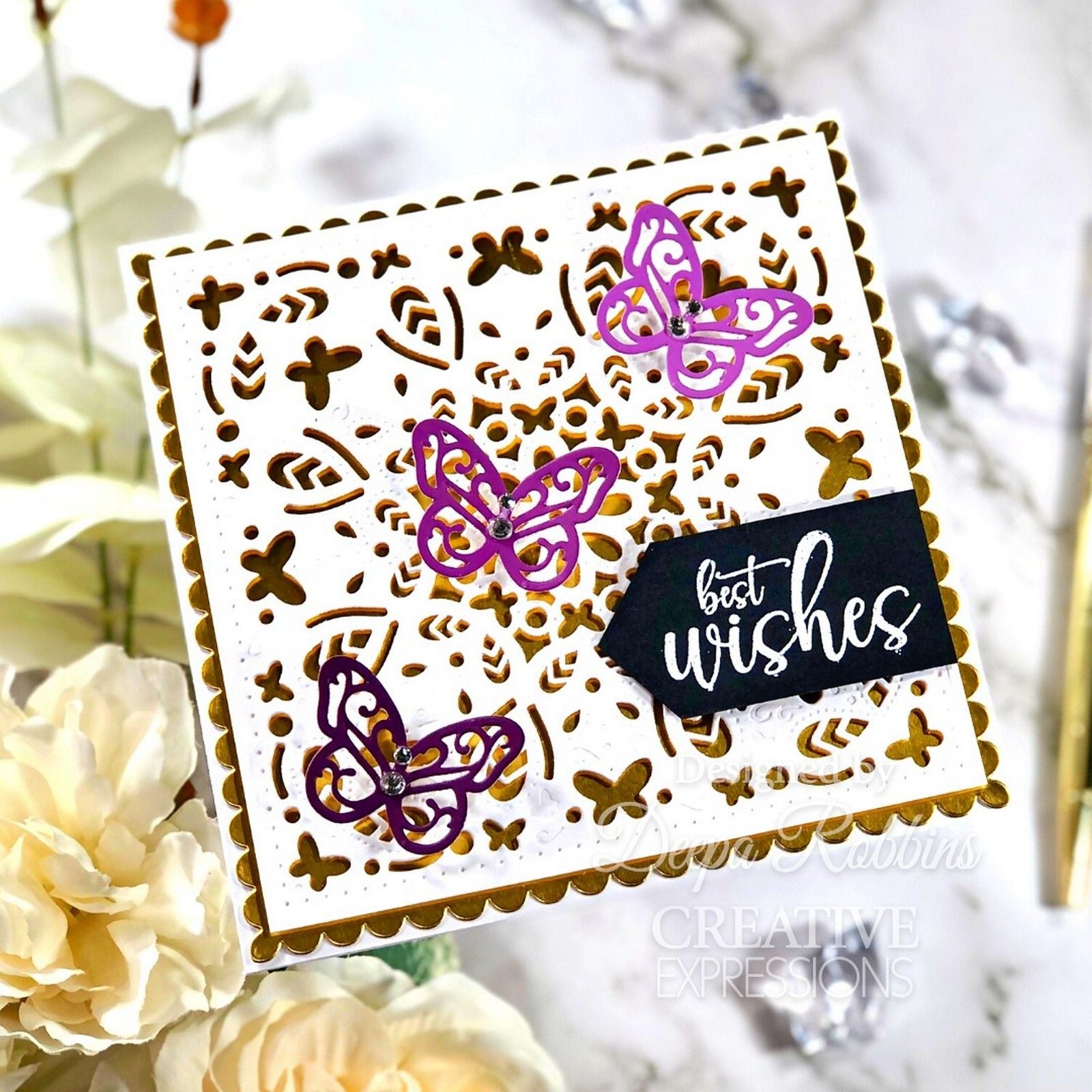 Creative expressions • snijmal butterfly background