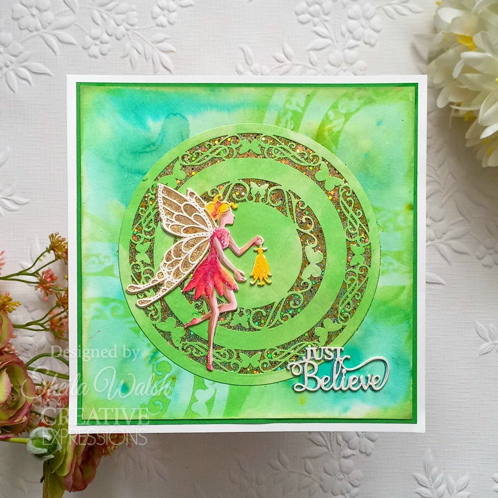 Creative expressions • snijmal butterfly circle frame