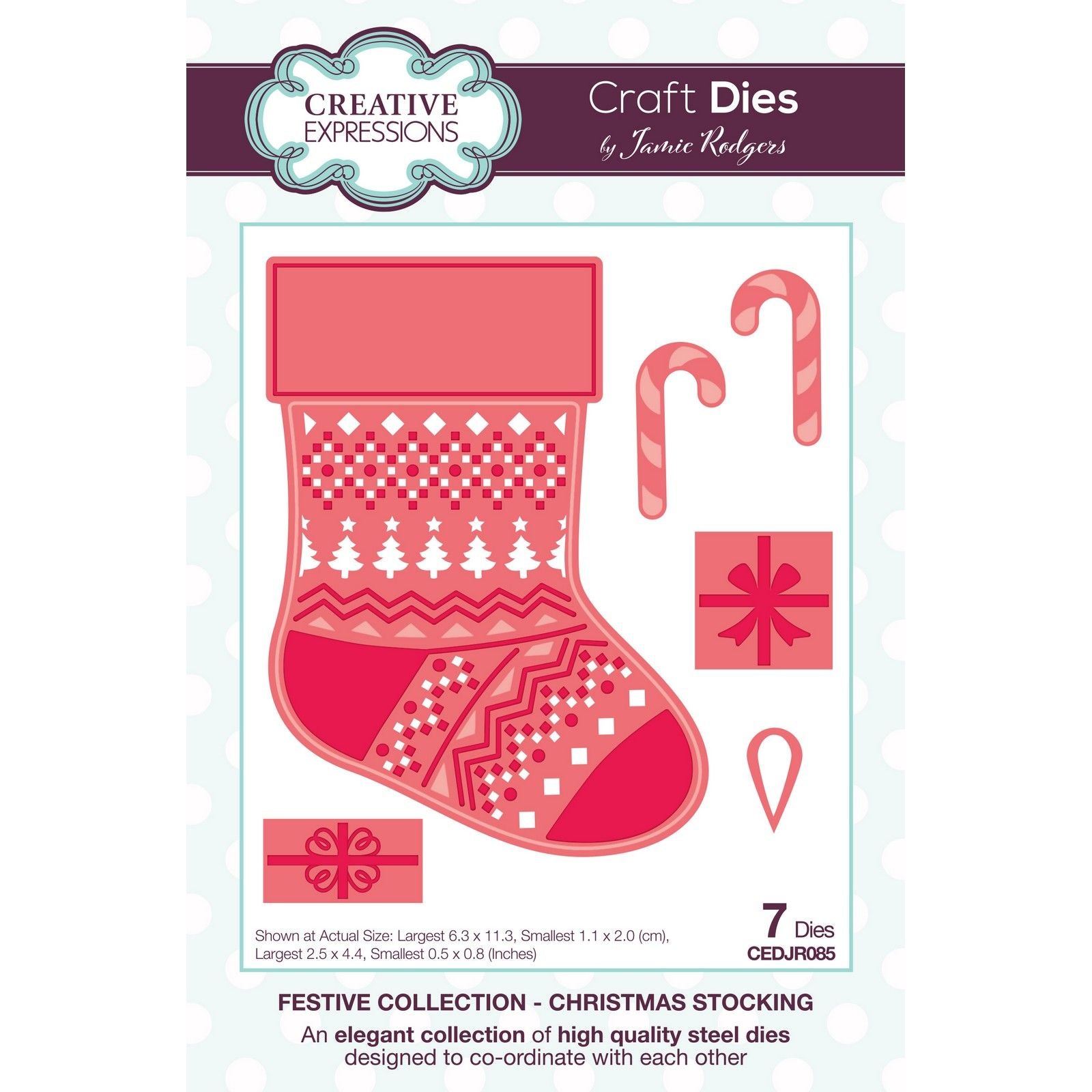 Creative expressions • craft die christmas stocking