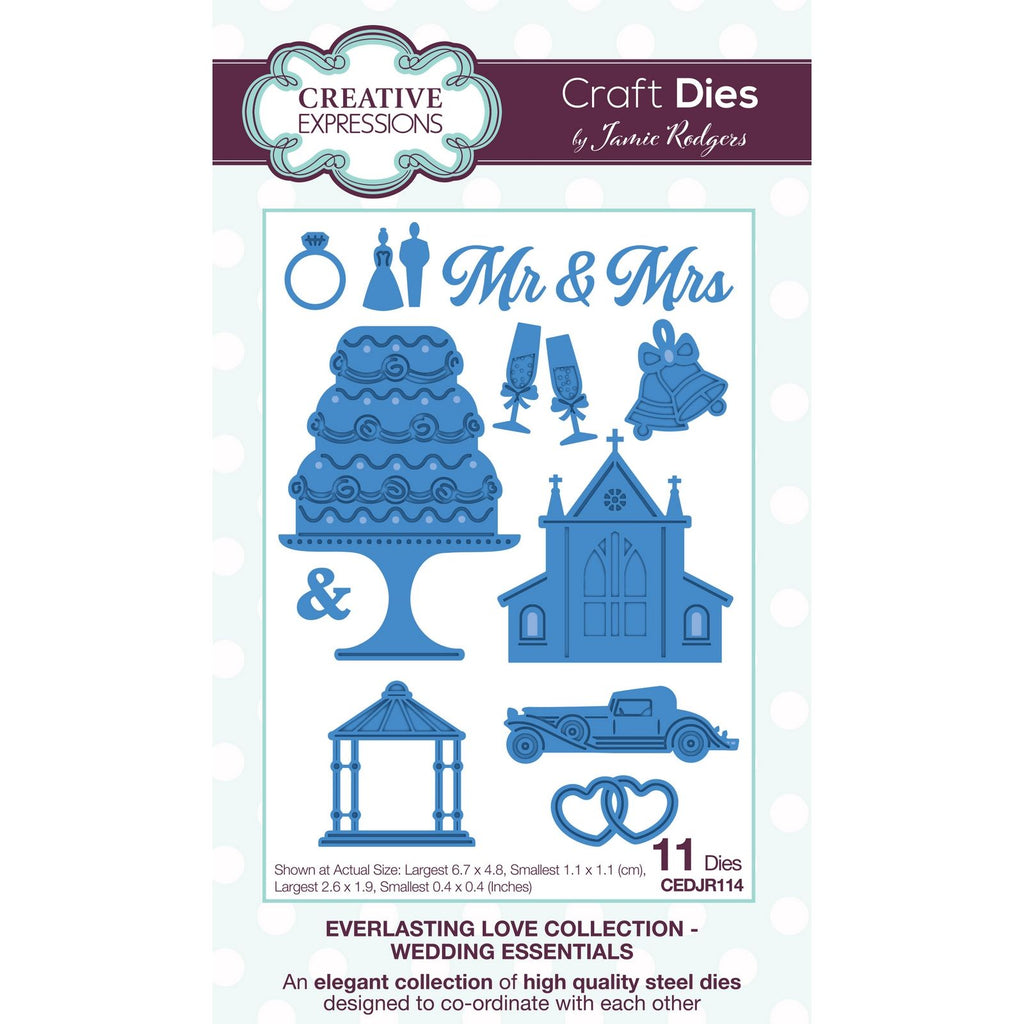 Creative expressions • everlasting love craft die wedding essentials