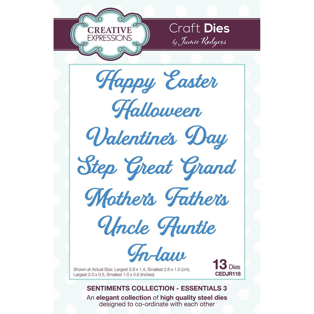 Creative expressions • craft die sentiments essentials