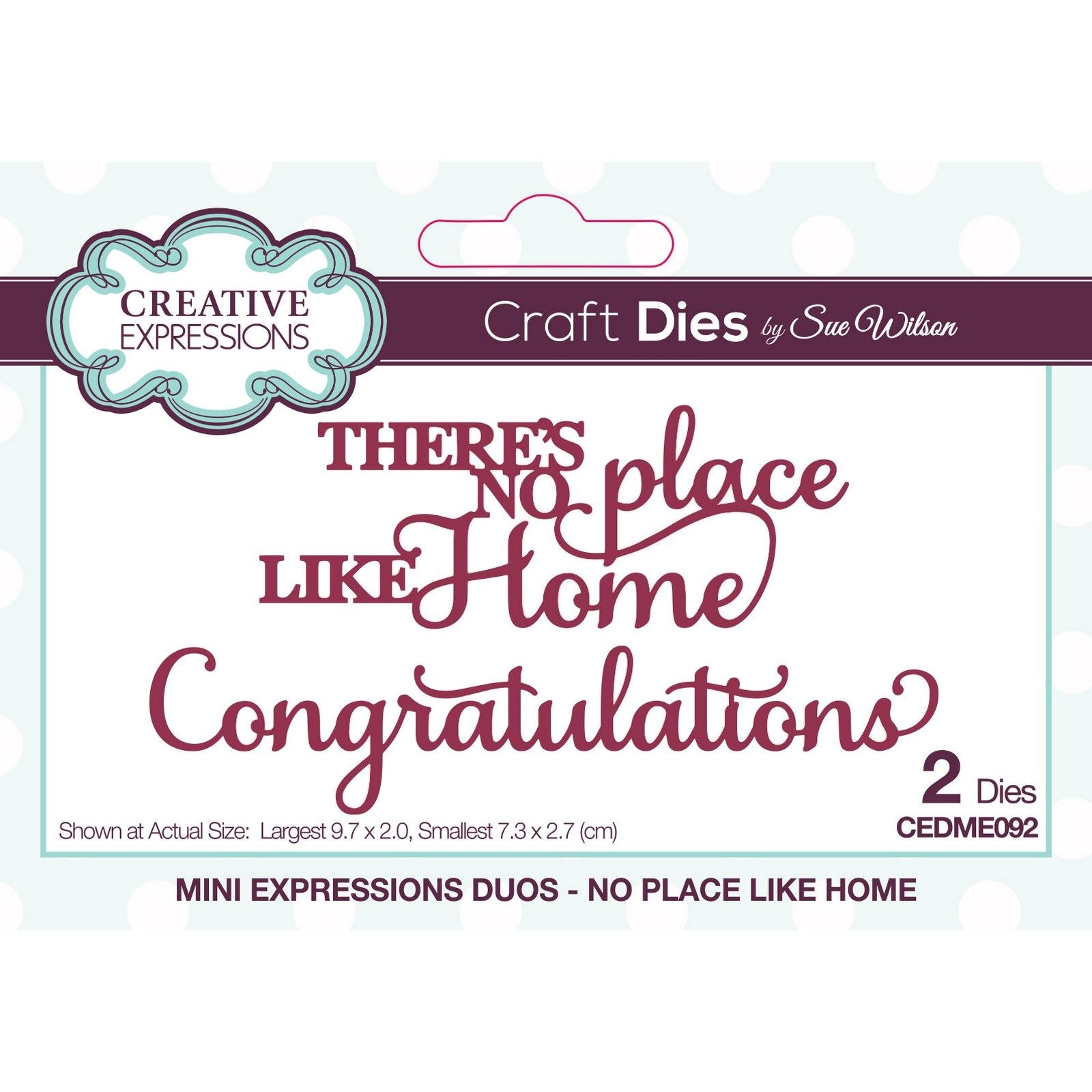 Creative expressions • mini expressions duo snijmal no place like home