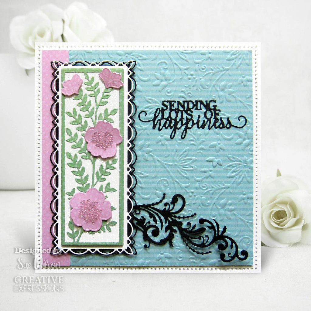 Creative expressions • mini sentiments craft die sending lots of happiness