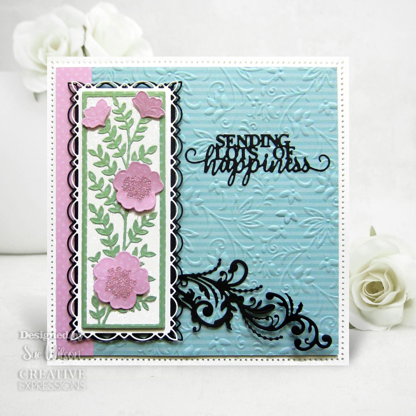 Creative expressions • mini sentiments craft die sending lots of happiness