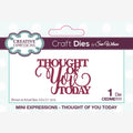 Creative expressions • mini sentiments craft die thought of you today