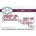 Creative expressions • mini expressions snijmal duo friends are like seashells
