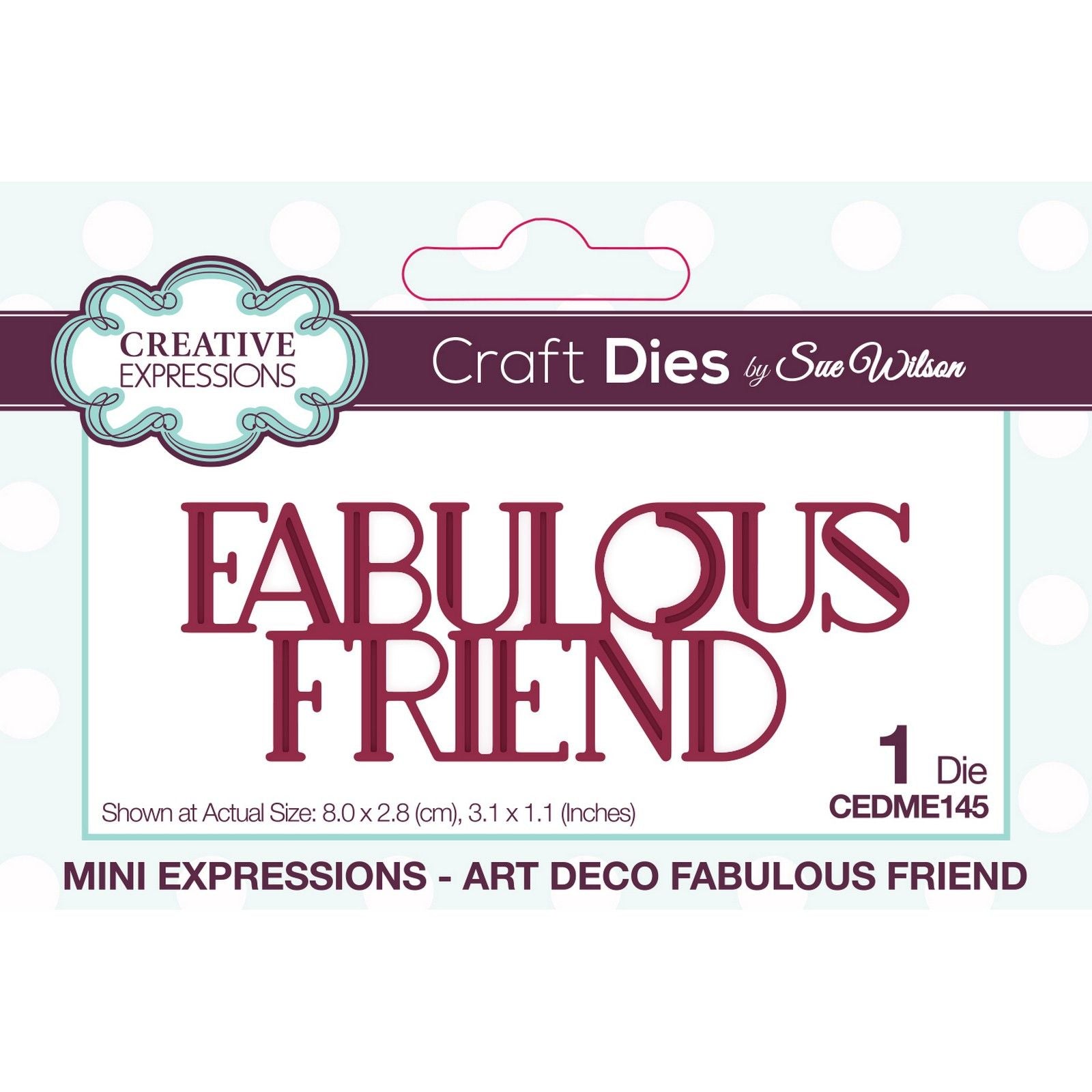 Creative expressions • art deco mini snijmal fabulous friend