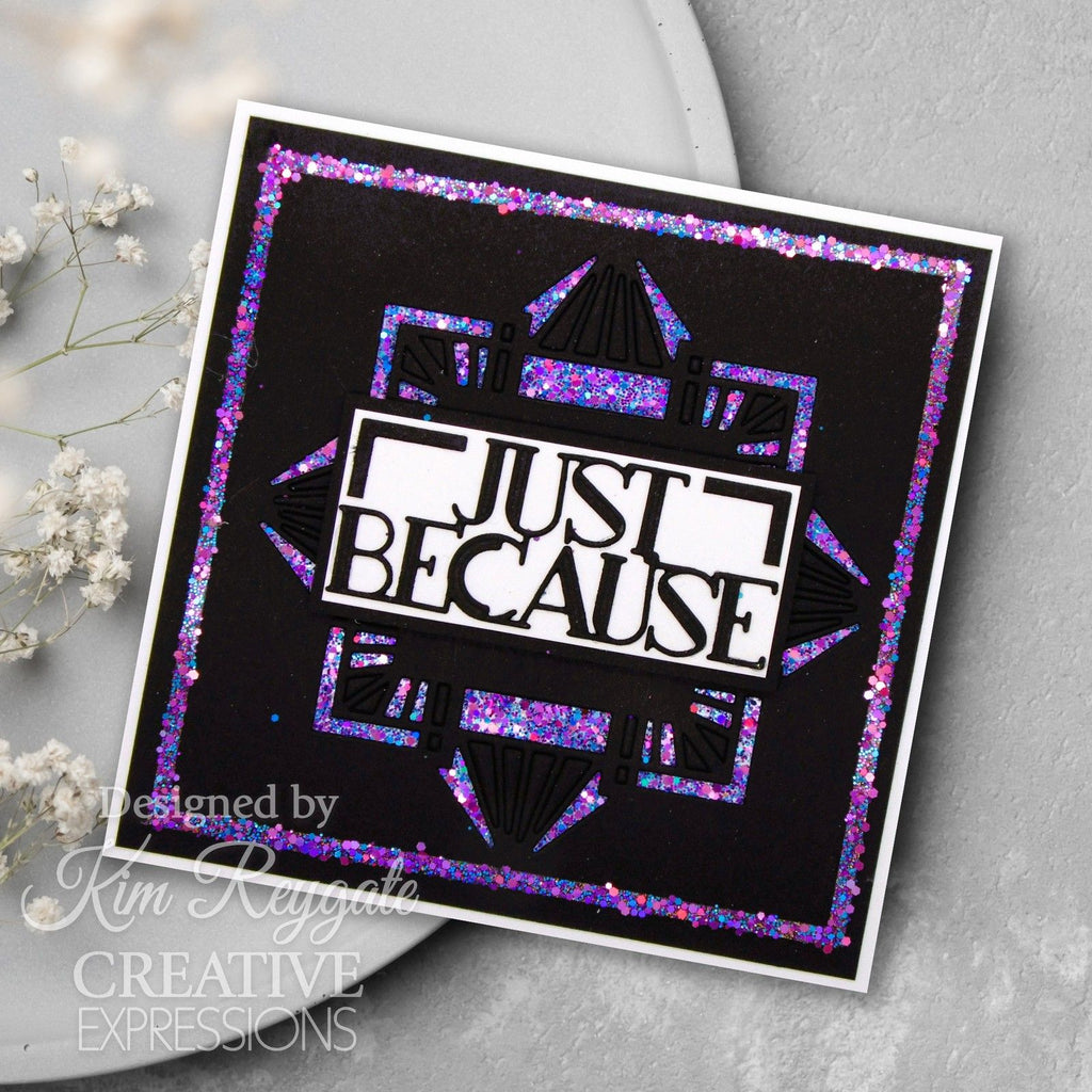 Creative expressions • sue wilson mini expressions art deco craft die just because
