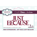 Creative expressions • sue wilson mini expressions art deco craft die just because