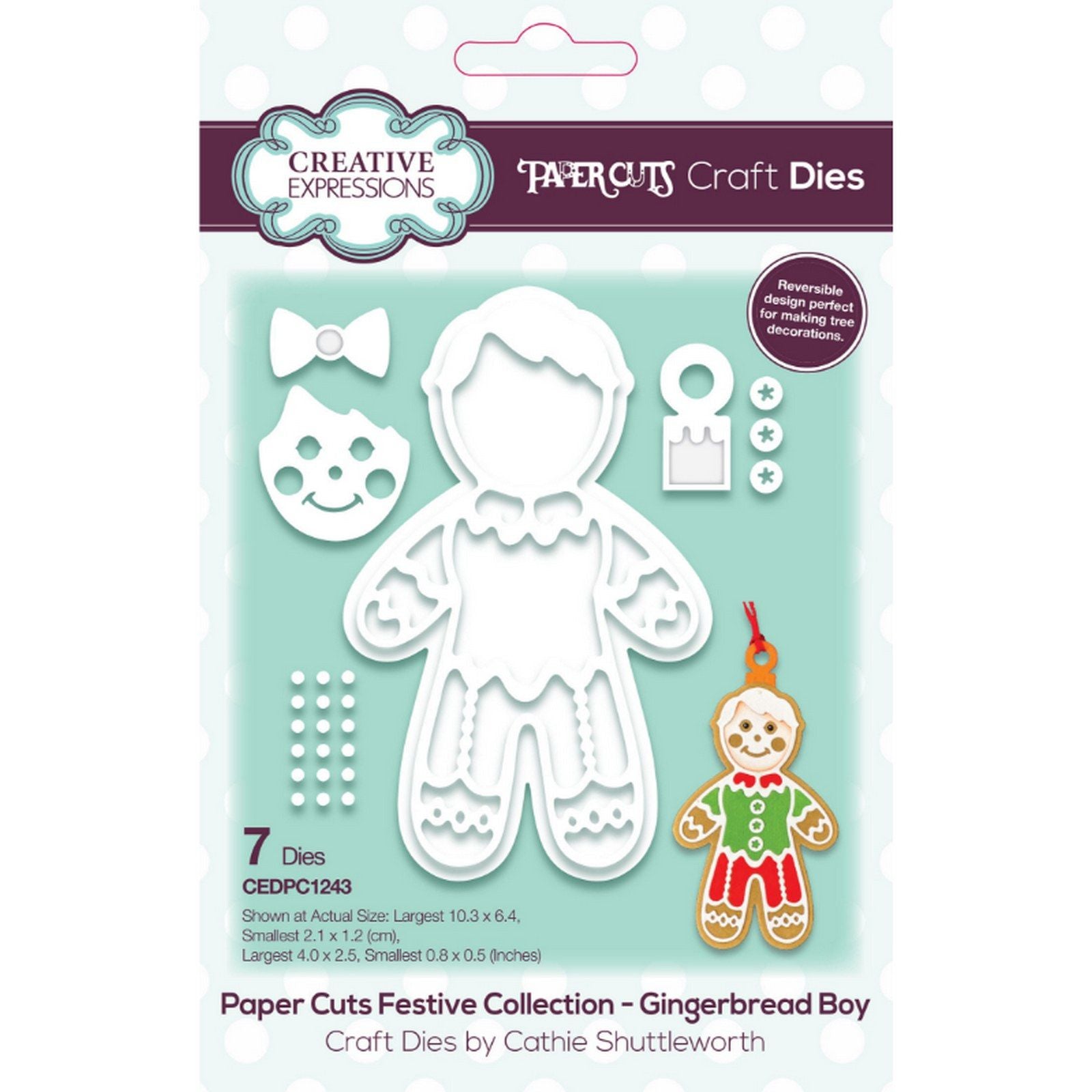 Paper cuts • festive craft die gingerbread boy