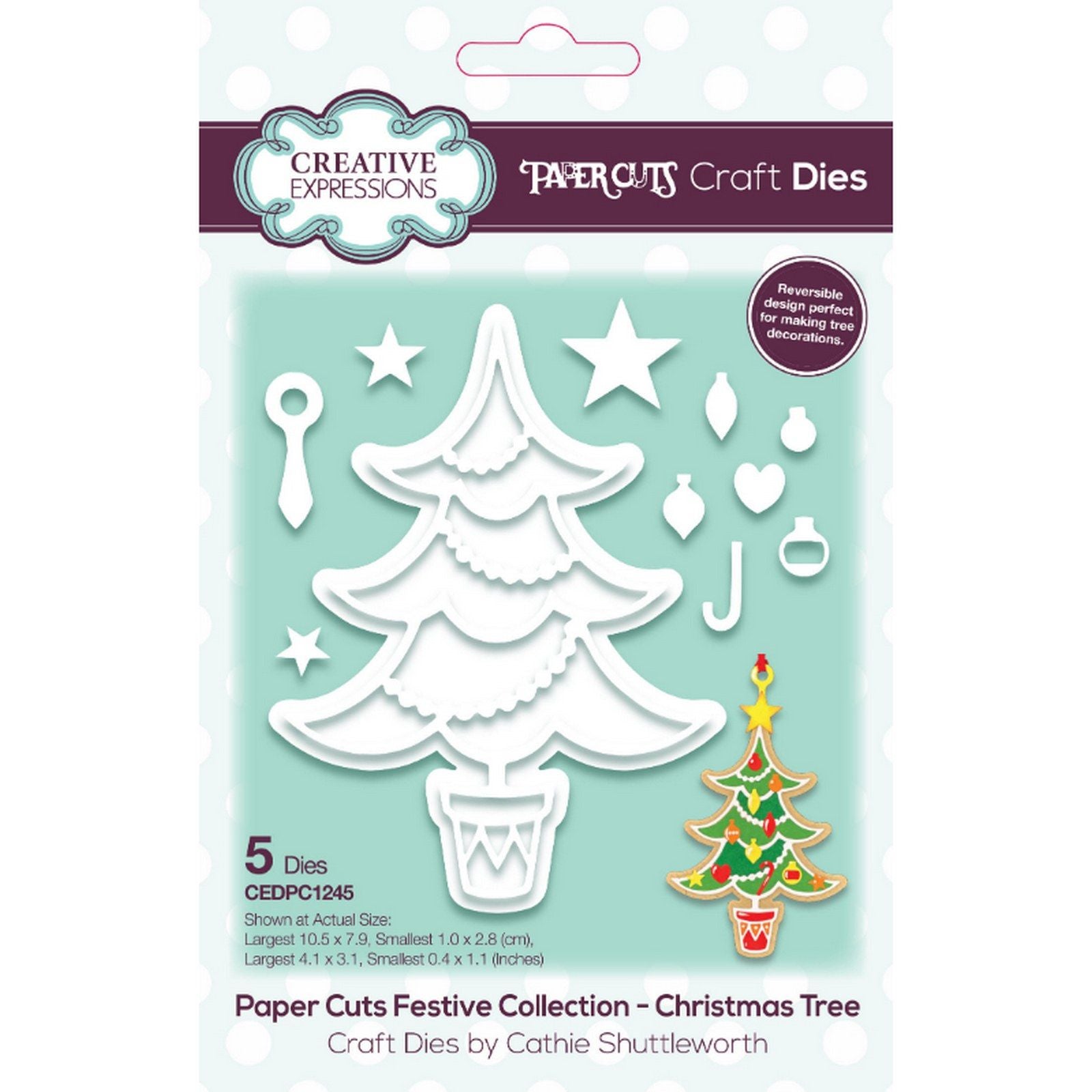 Paper cuts • festive craft die christmas tree
