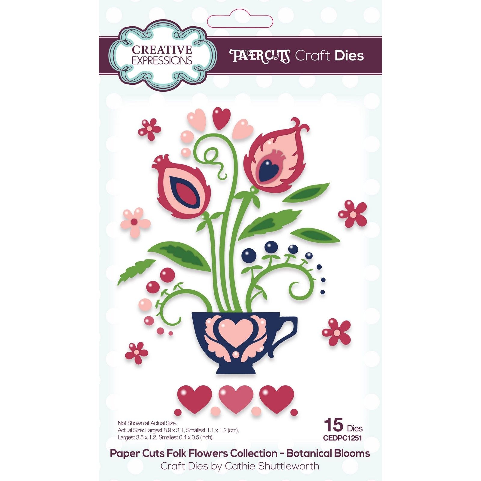 Creative expressions • paper cuts folk flowers botanical blooms craft die