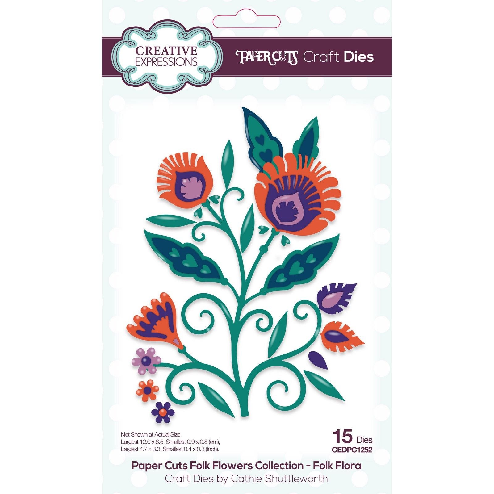 Creative expressions • paper cuts folk flowers folk flora craft die