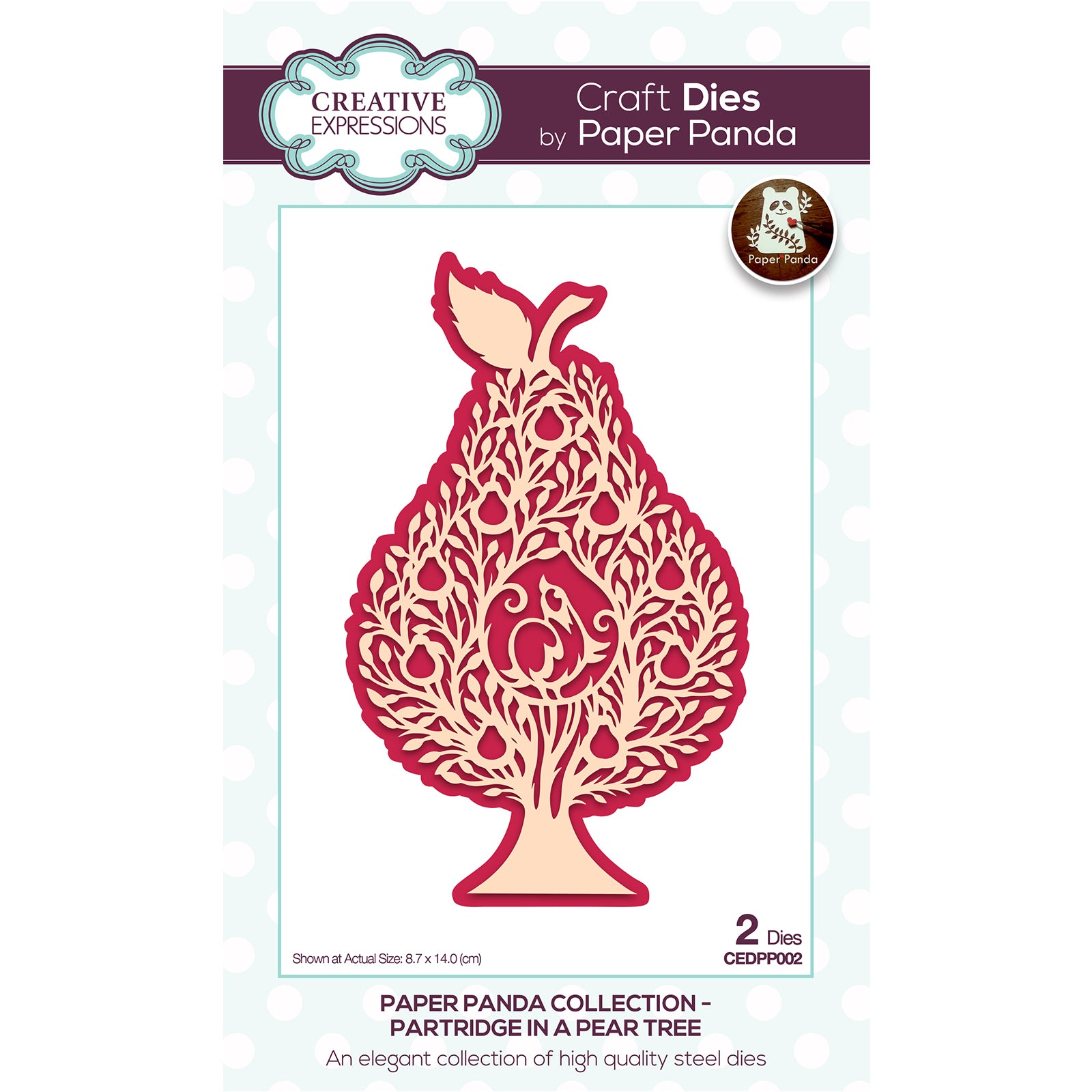 Creative expressions • paper panda dies partidge pear tree