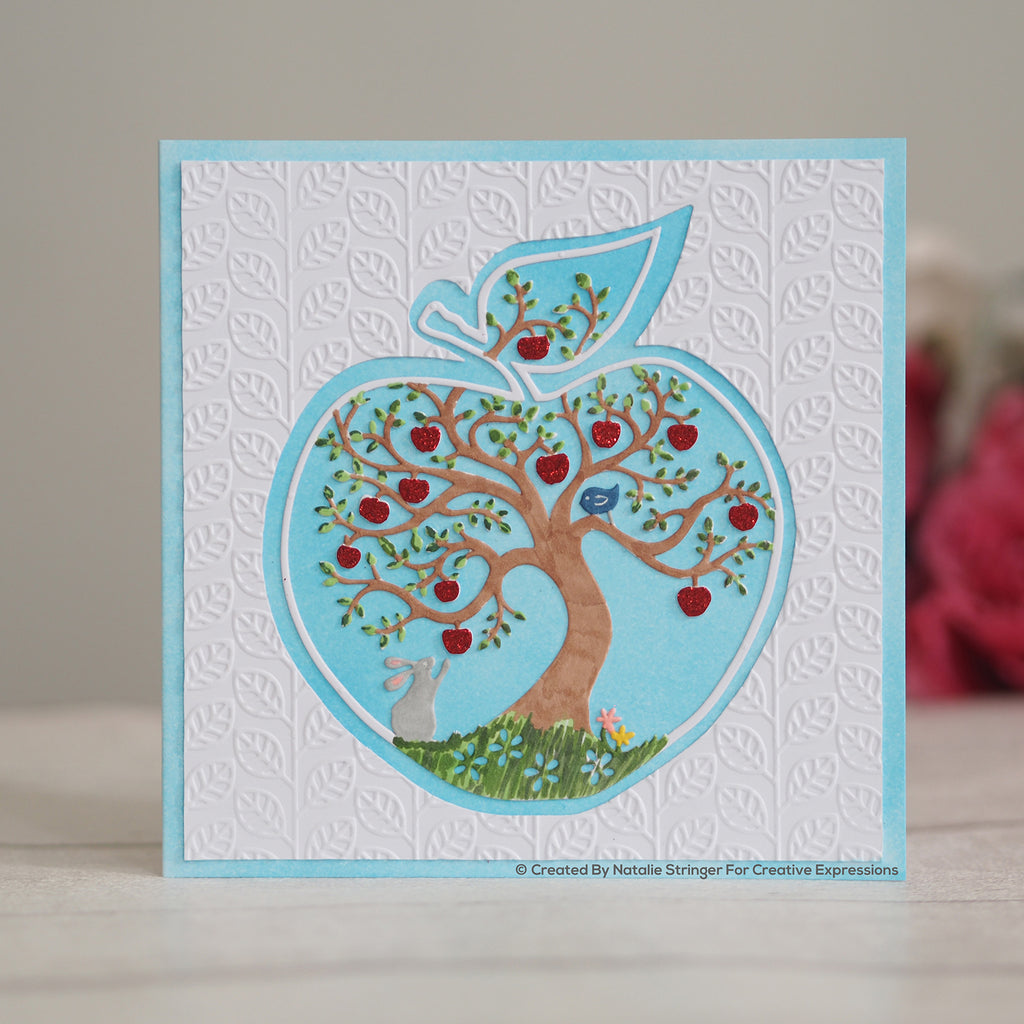 Creative expressions • paper panda circle craft dies apple tree