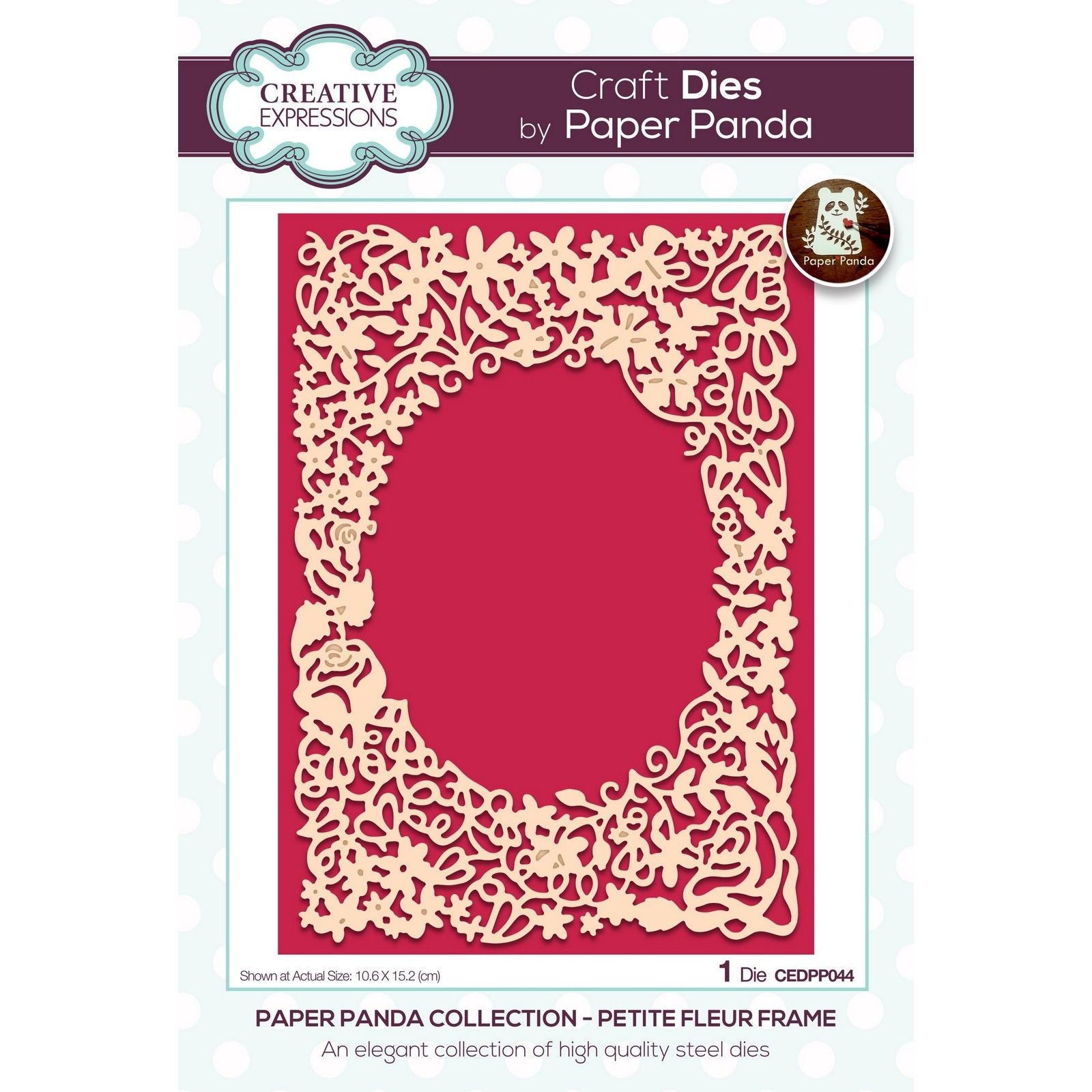 Creative expressions • paper panda snijmal petit fleur frame